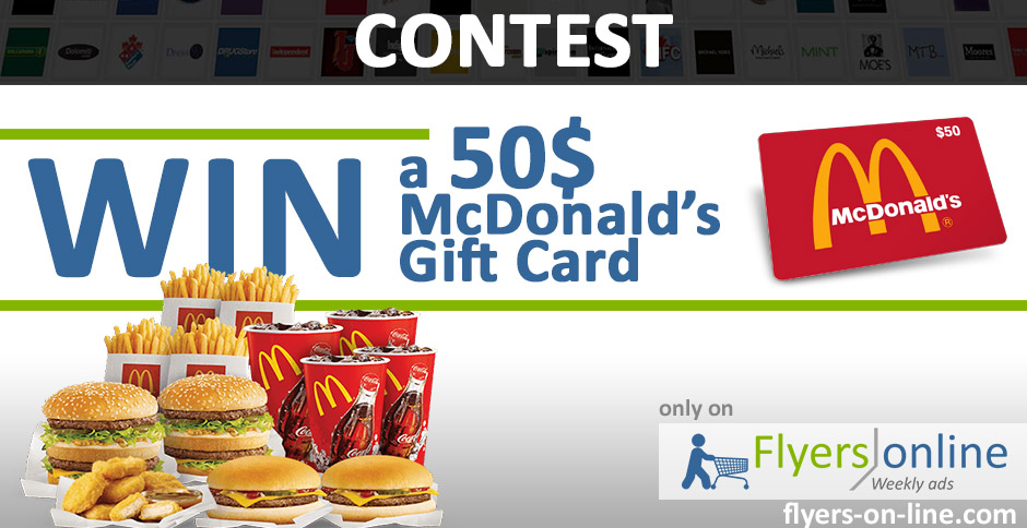 McDonalds 50$ Gift Card Contest