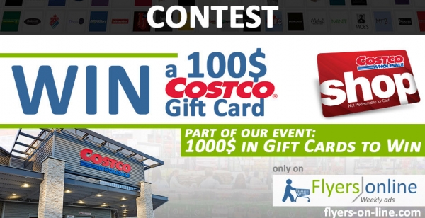 Costco Contest 1000$ in Gift Cards to Win