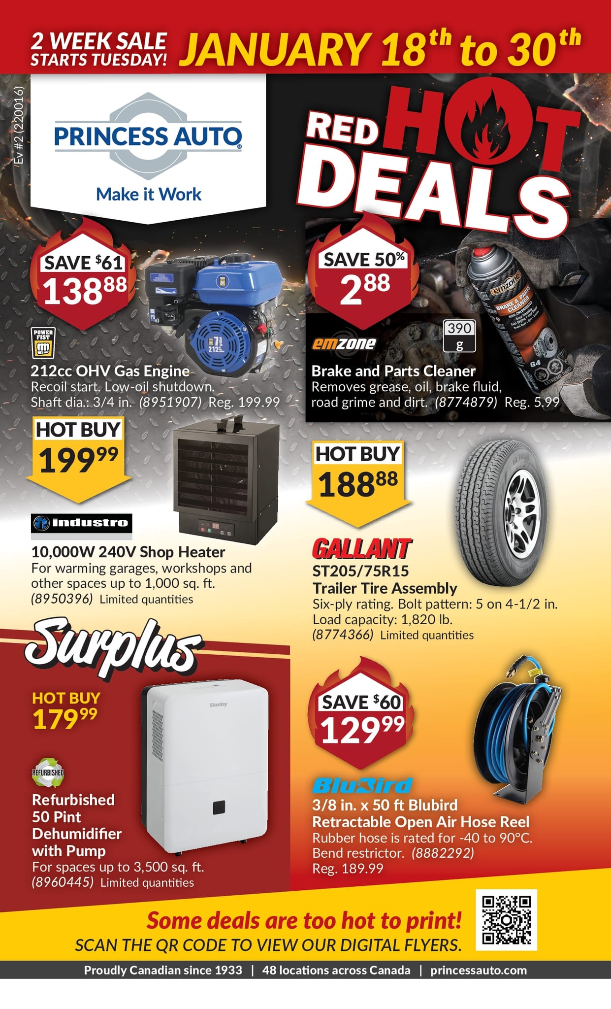 Princess Auto - Red Hot Deals - 2 Weeks of Savings