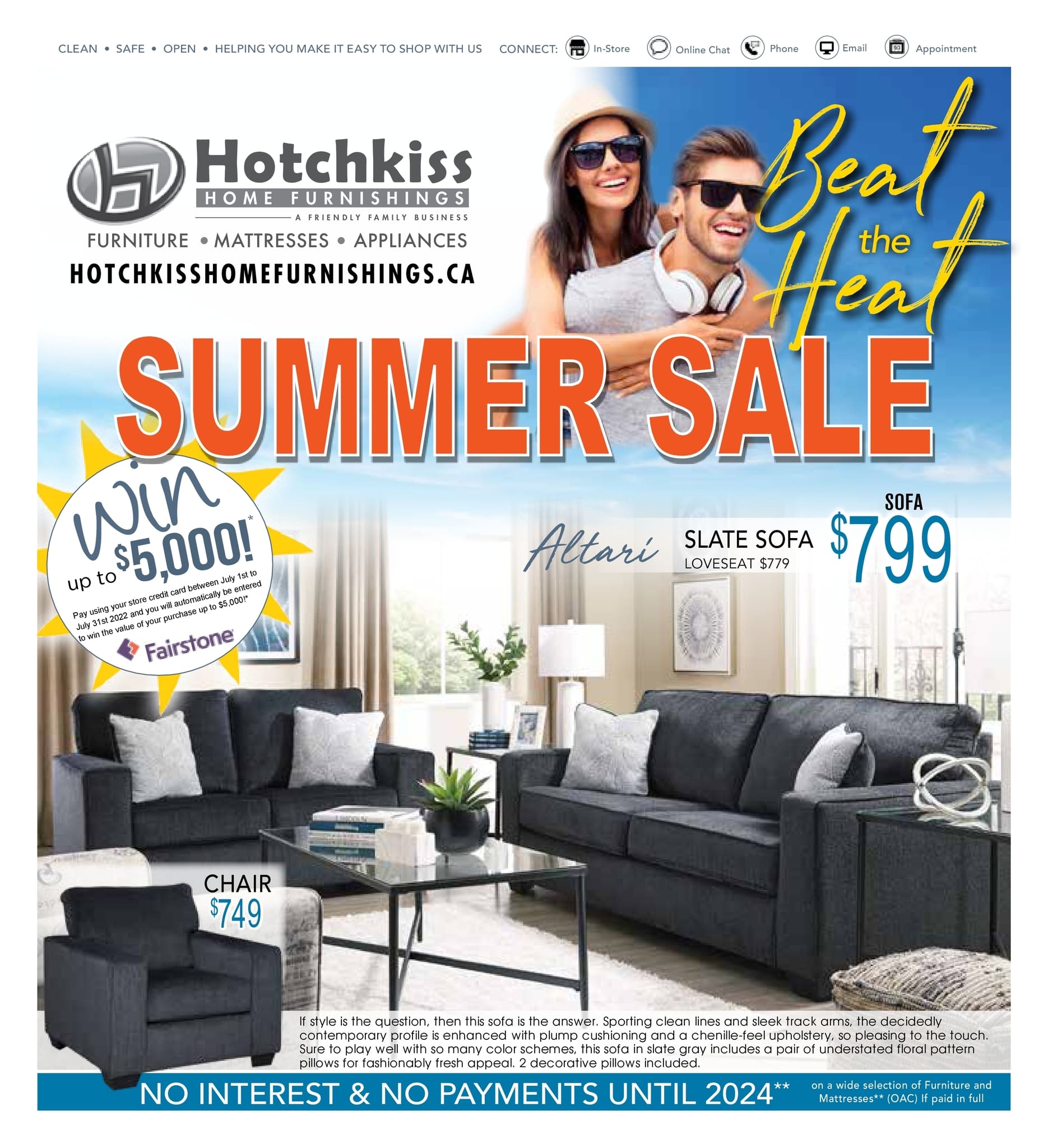 Hotchkiss Home Furnishings - Summer Sale