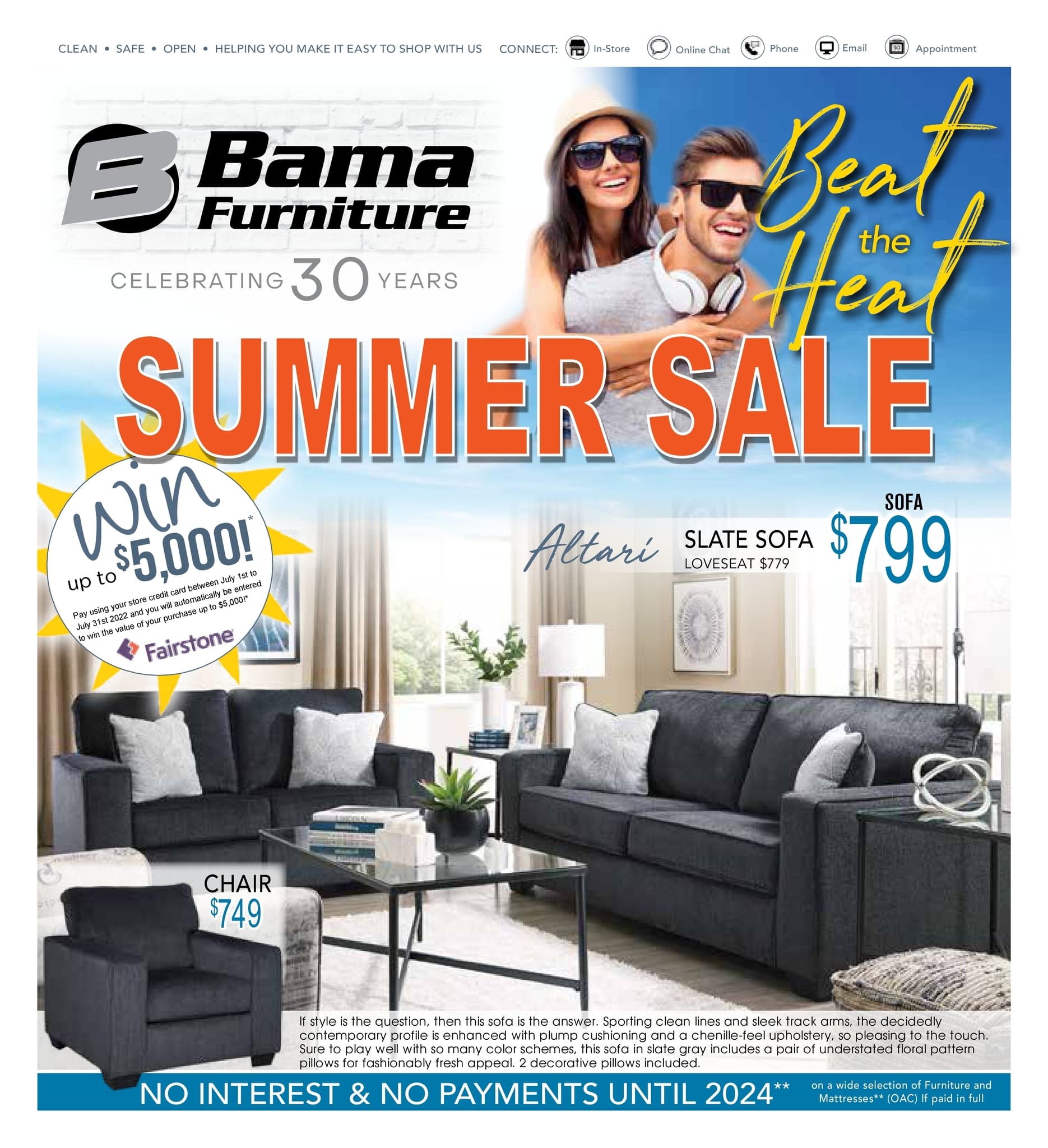 Bama Furniture - Monthly Savings