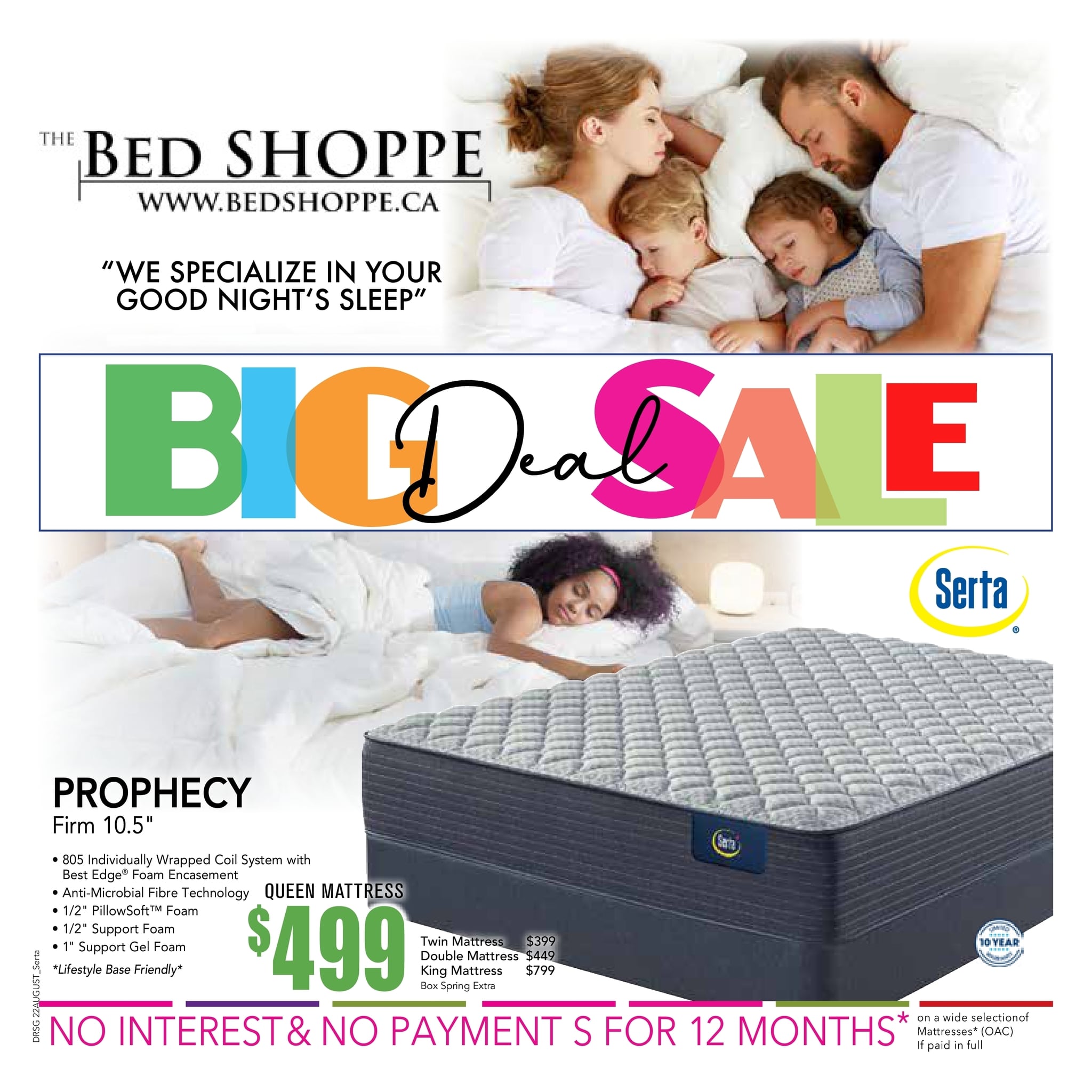 The Bed Shoppe - Monthly Specials