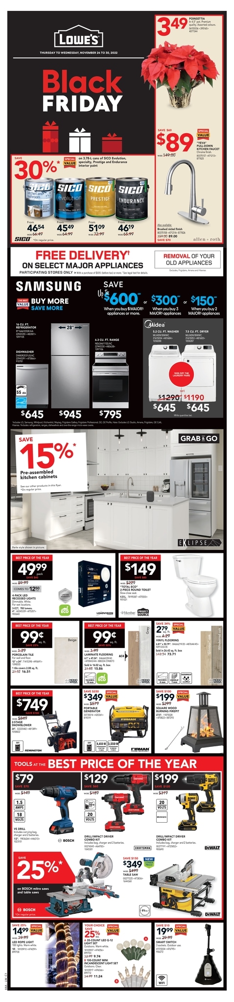 LOWE'S - Weekly Flyer Specials - Black Friday