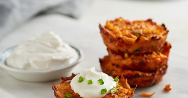 Root Veggie and Cheddar Cheese Hash Browns