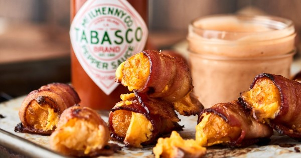 BACON WRAPPED TATER TOTS