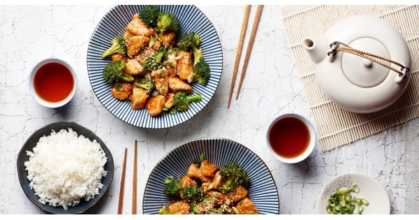 Quick Sesame Chicken with Broccoli
