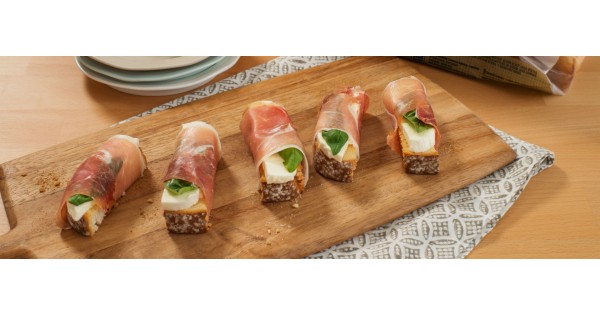 Prosciutto-Wrapped Toasts
