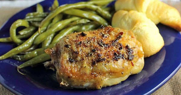 Garlic Butter and Rosemary Pan-Roasted Chicken