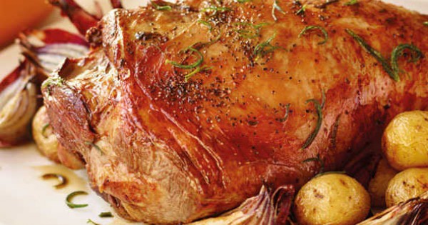 Rosemary and garlic roast lamb