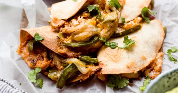Crispy Baked Chicken Quesadillas