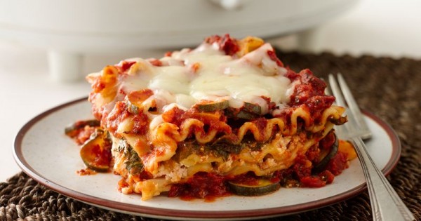 Skinny Slow-Cooker Spinach Lasagna
