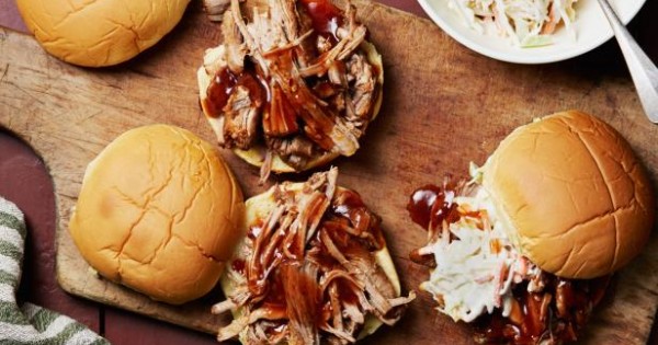 Instant Pot Barbecue Pulled Pork Sandwiches