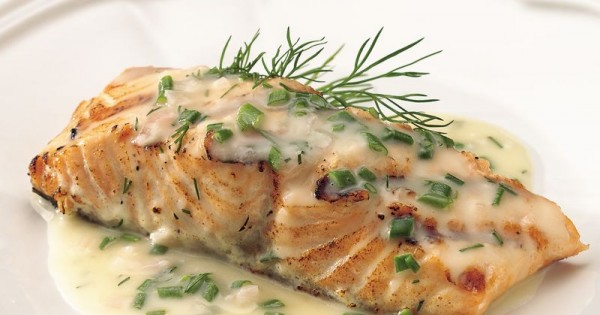 Grilled Salmon with Lemon-Herb Butter Sauce