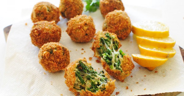 Fried Spinach and Artichoke Dip Balls