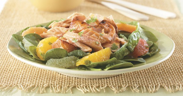 Honey and Citrus Glazed Salmon Salad