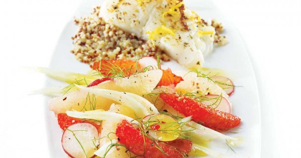 Pomelo and fennel salad