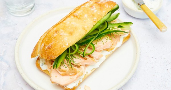 Salmon sandwiches