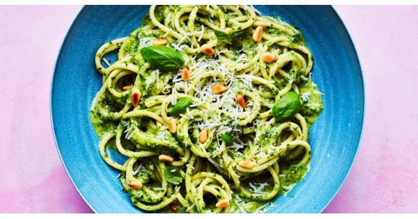 Pasta with 10-Minute Pesto