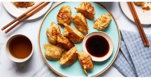 Pan-Fried Chicken and Cabbage Dumplings